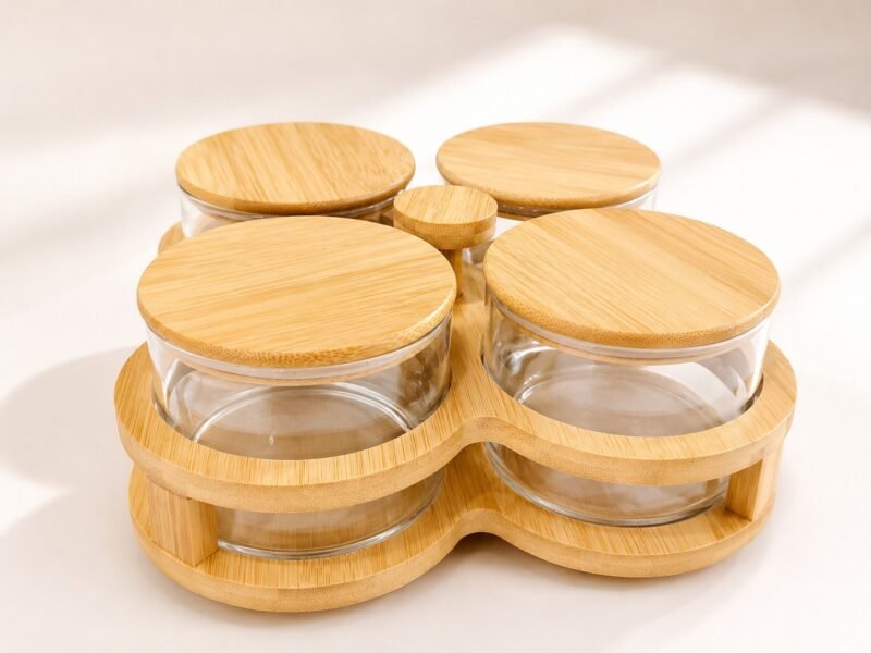 Rotating spice jar set (5pcs)