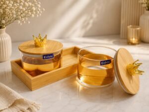 Glass jar set (3pcs)