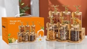 Glass jar set (6pcs)