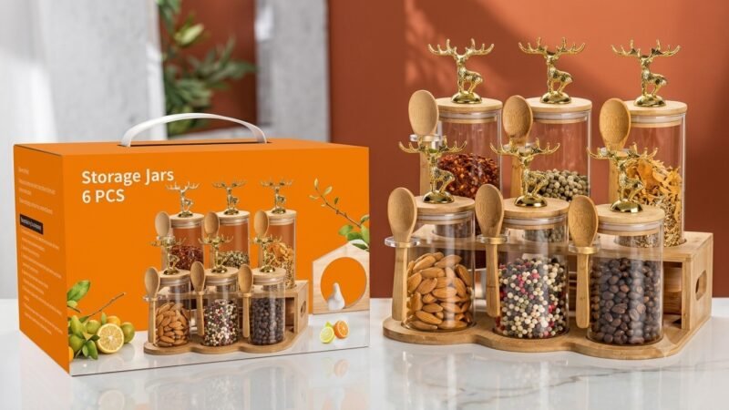 Glass jar set (6pcs)