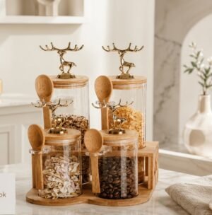Glass jar set (4pcs)