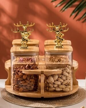 Glass jar set (4pcs)