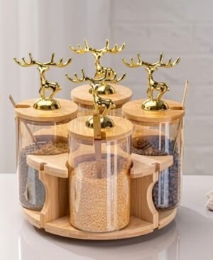 Glass jar set (4pcs)