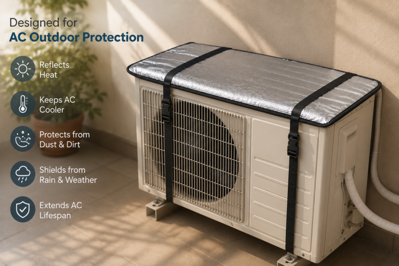 Ac outdoor heat protector