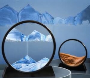 Moving sand art display