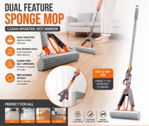 Long sponge mop