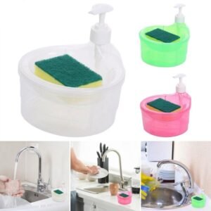 Liquid bottle with sponge