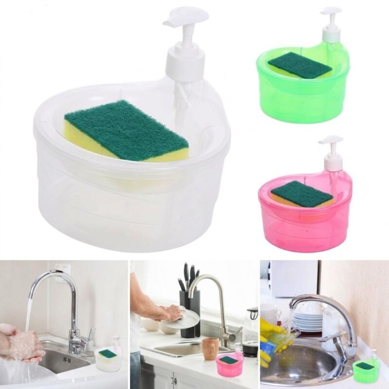 Liquid bottle with sponge