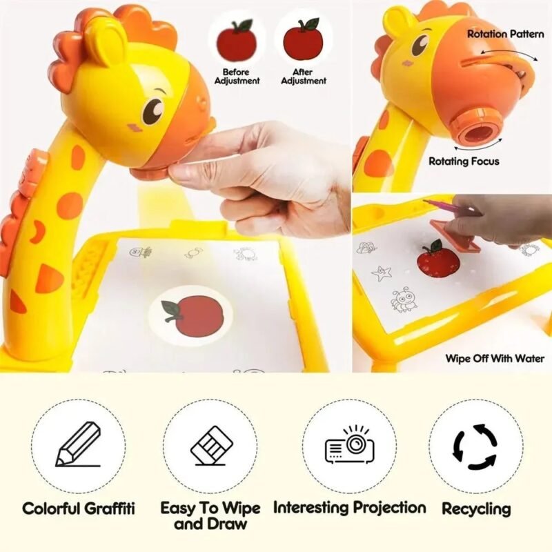 Mini projector drawing table