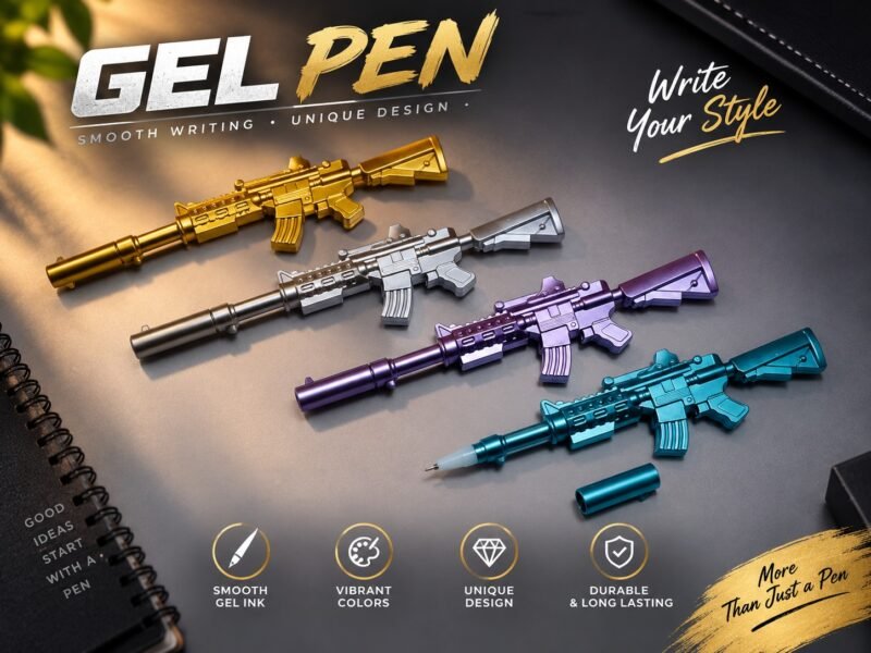 Gun gel pen (2pcs)