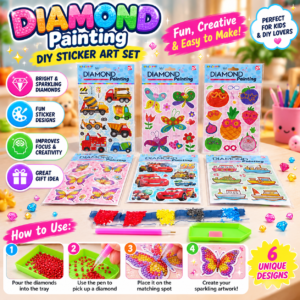 Colorful Diamond Painting Kids’ Craft Kit Diamond painting