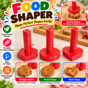 Food Shaper_ Perfect Shapes Made Easy Kabab mold (3 pcs)