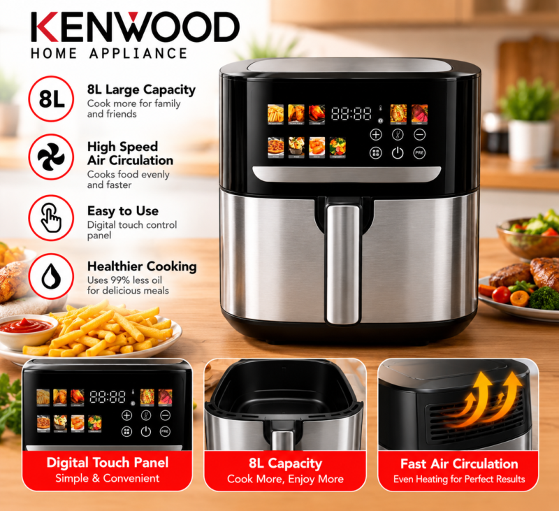 Air fryer (8 liter)