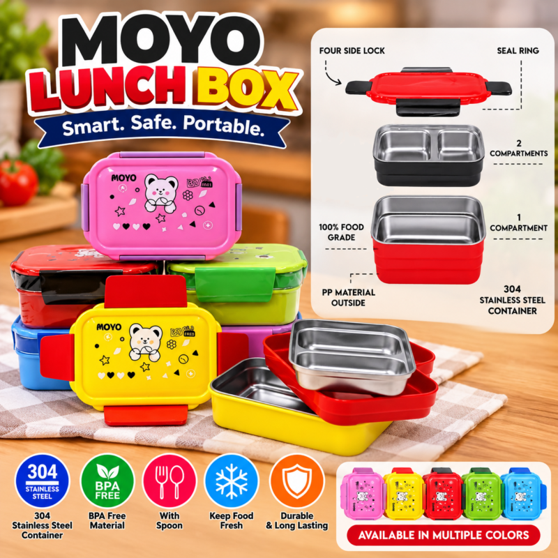 Steel lunchbox ( dual portion)
