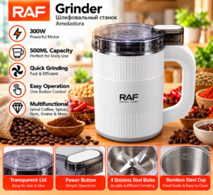 RAF Grinder_ Powerful 4-Blade Kitchen Mill Spice grinder (4 blade)