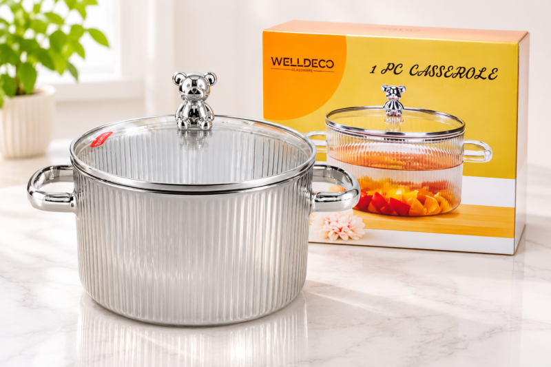 Glass Cooking pot (1600ml)