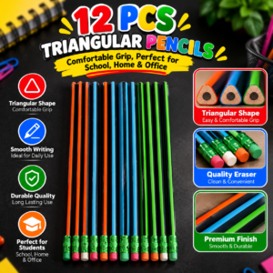 Vibrant Triangular Pencil Set Advertisement Imported loose pencils (12pcs)